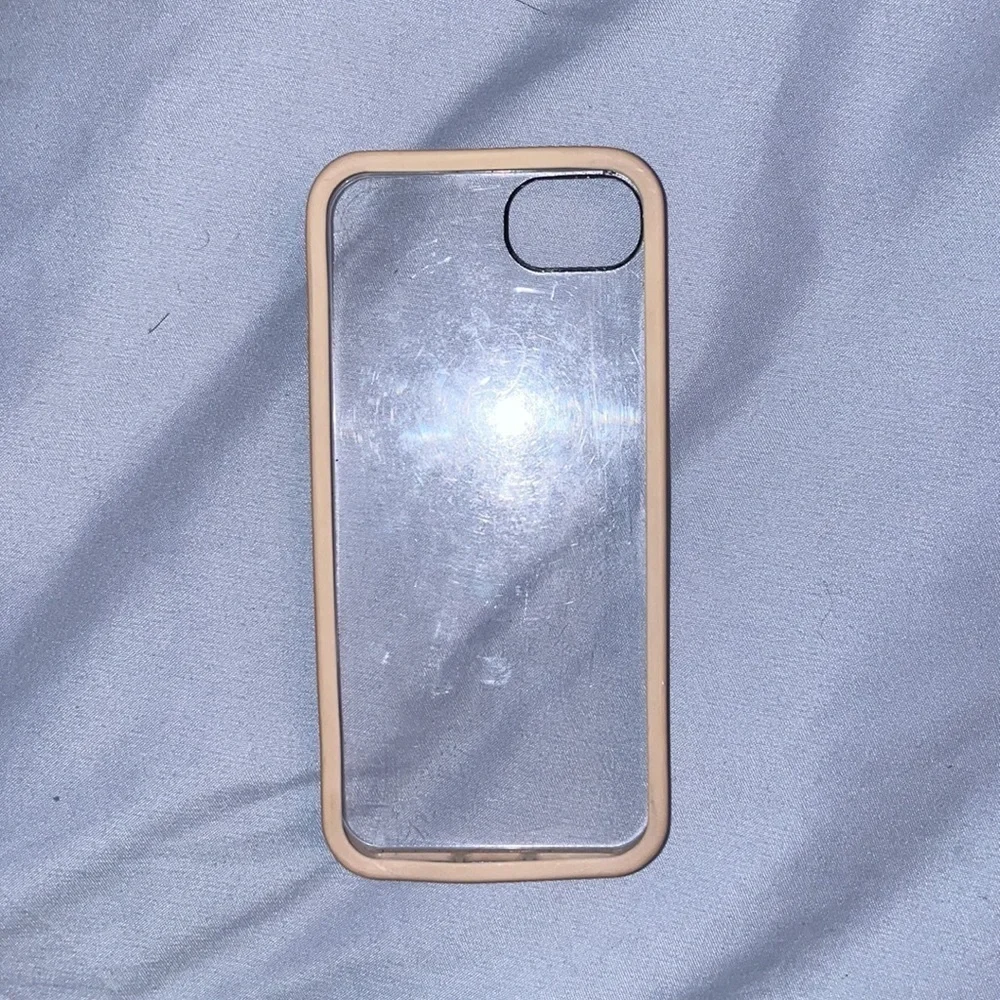 iPhone 5 clear white rim case